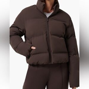 NEW Travis Mathew Moontide Bonded Puffer Jacket in Coffee Grounds